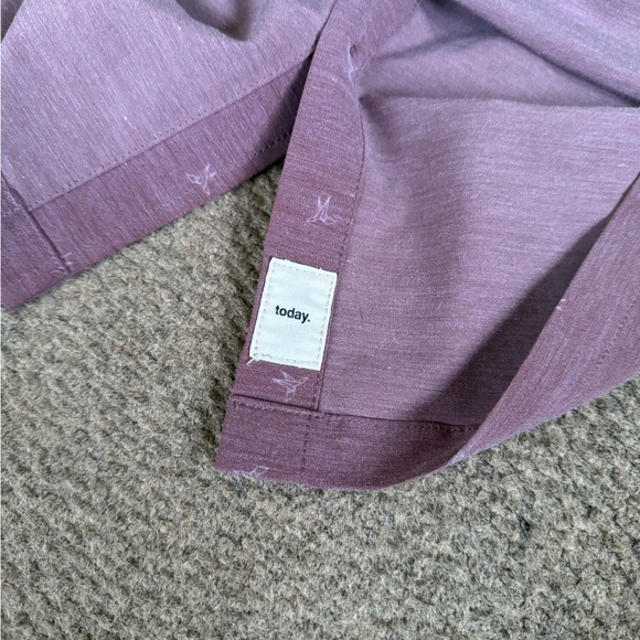 Vuori Short Sleeve Bridge Button Down Shirt Men’s Size Medium Terracotta Bird - Picture 8 of 9